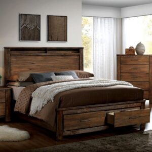 Wooden Platform Bed with Storage Drawers / Wooden Panel Bed (depending on the style)