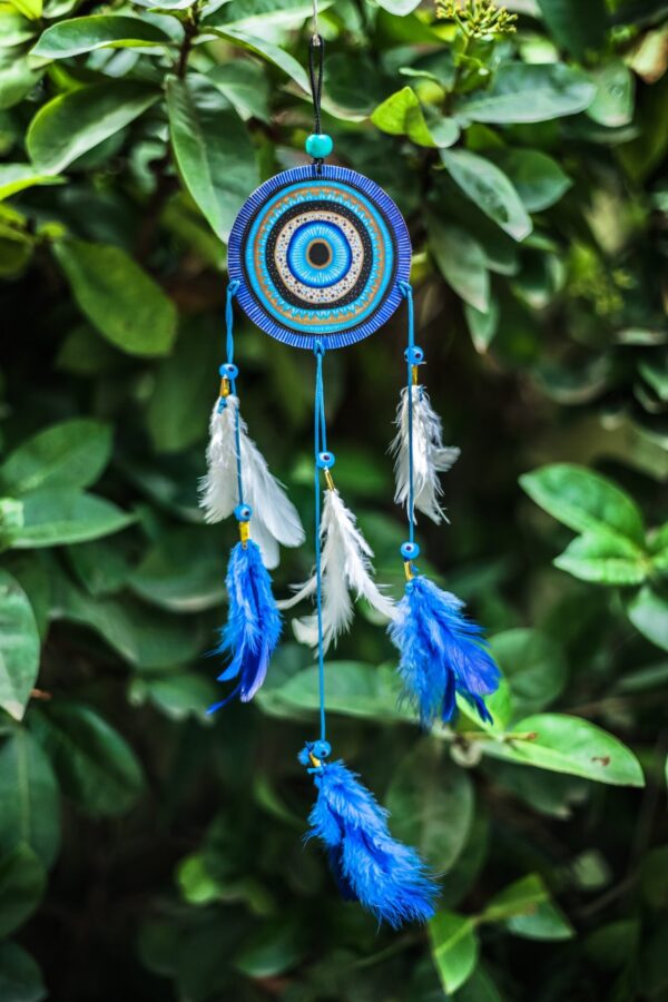 White and Blue Dream Catcher