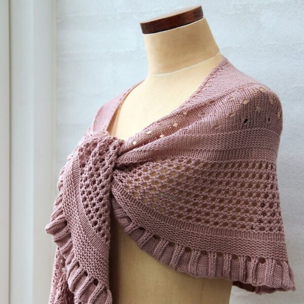 Hand Knitted Wool Shawl